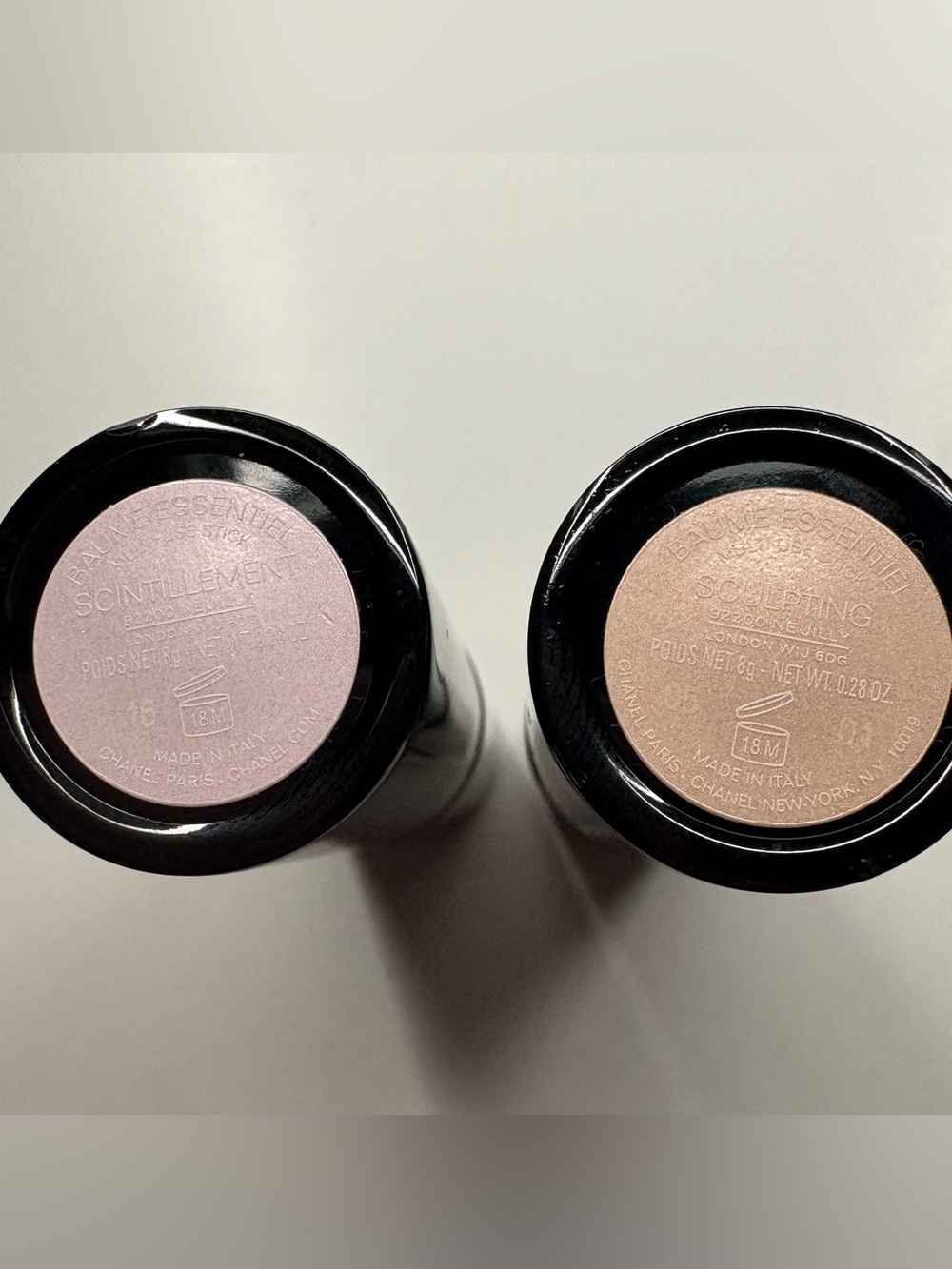 Chanel Highlighter Stick Duo - Pink & Champagne